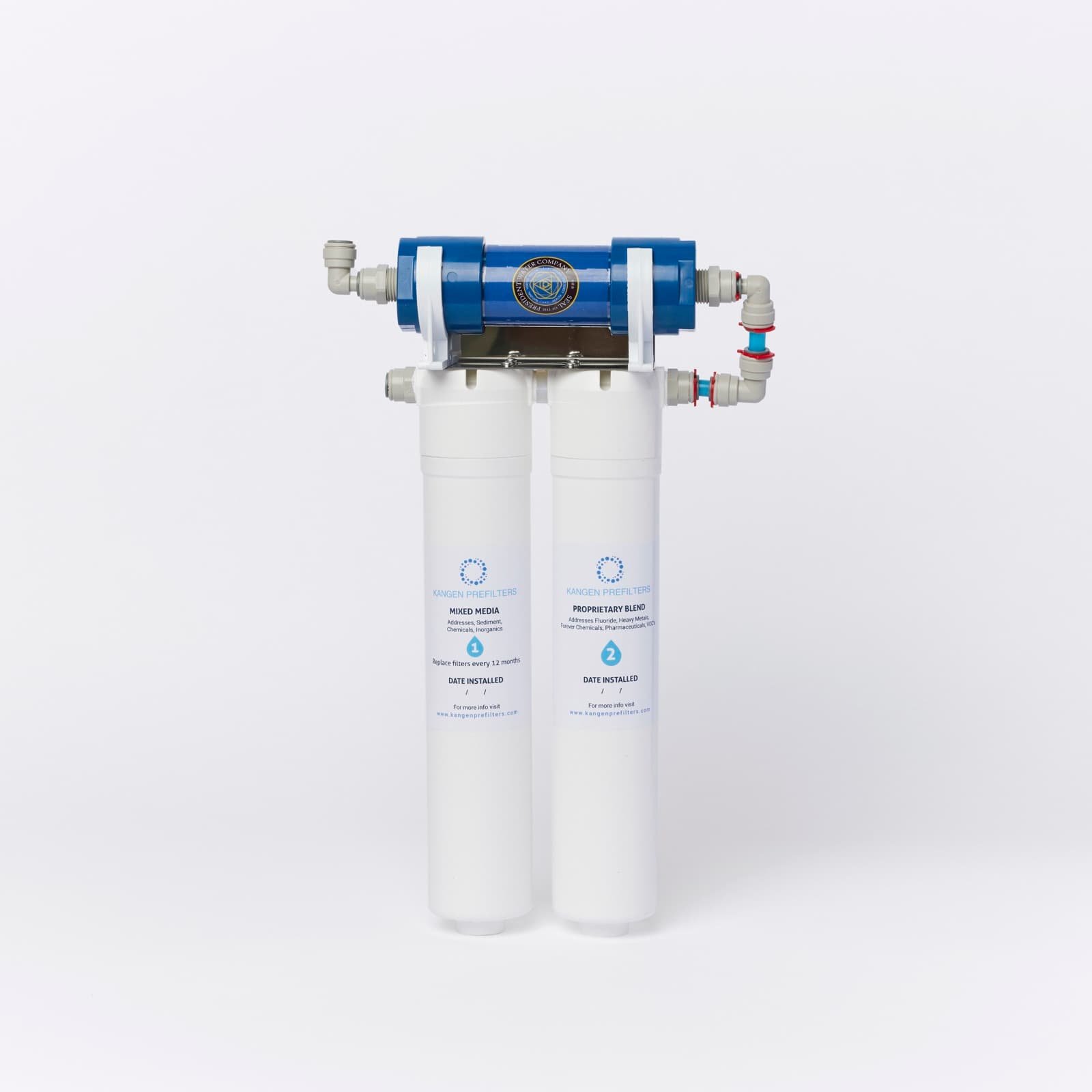 Kangen Prefilters under-bench system with vortex generator